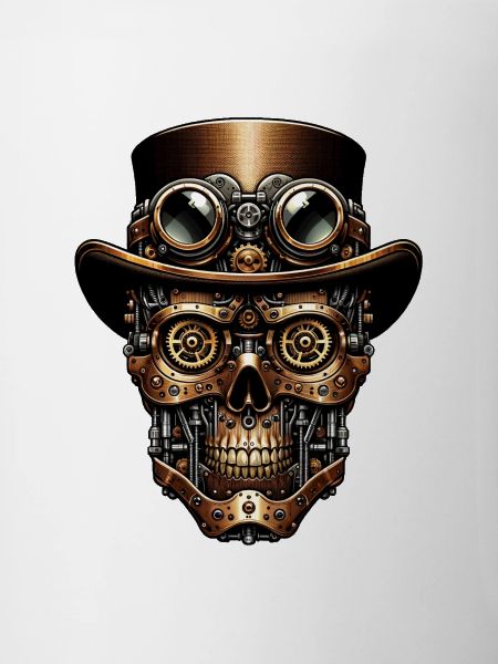 Steampunk Robot: Mechanical Face