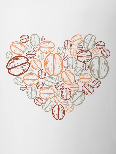 Coffee Beans Heart