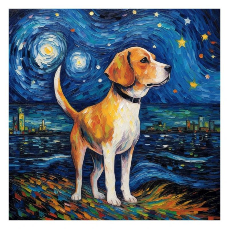 Beagle Nuit étoilée