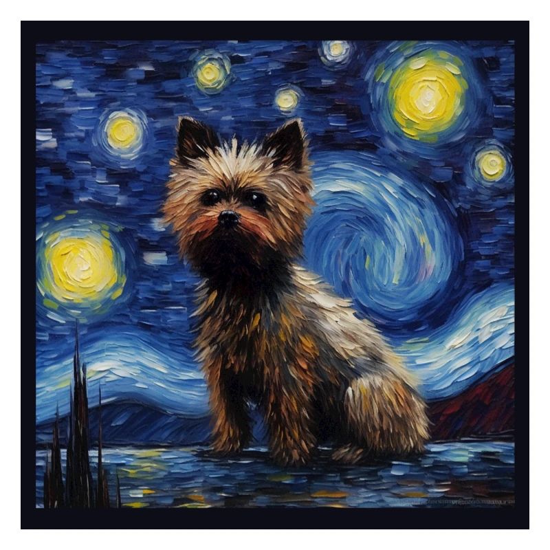 Cairn Terrier Nuit étoilée