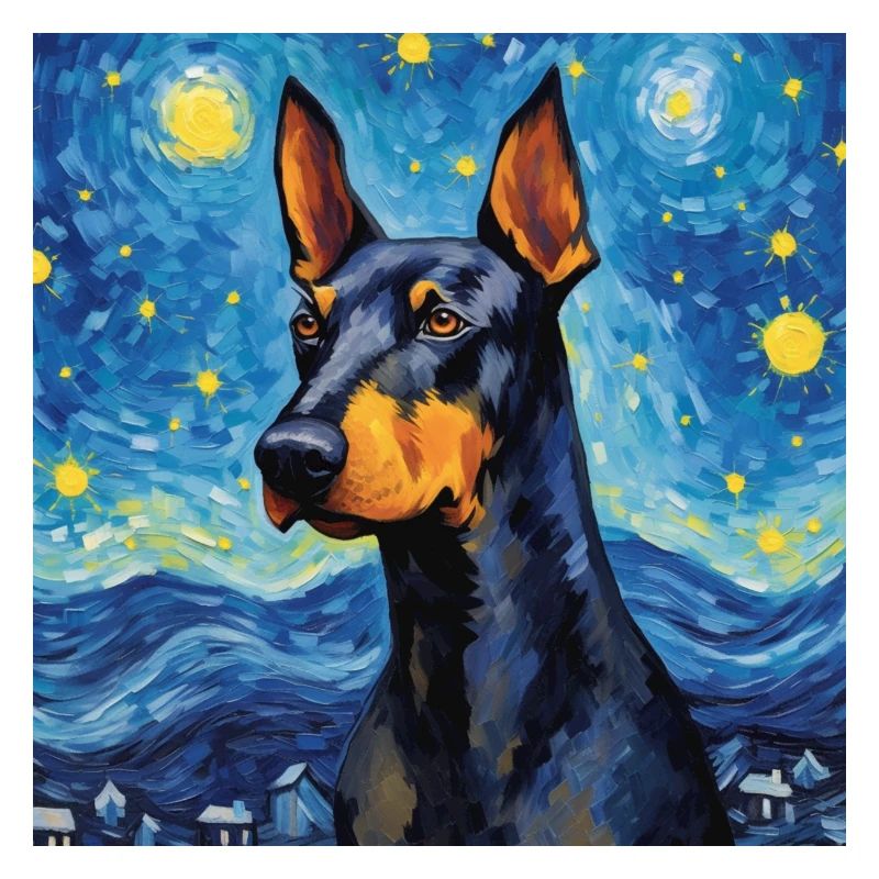 Dobermann Sternennacht