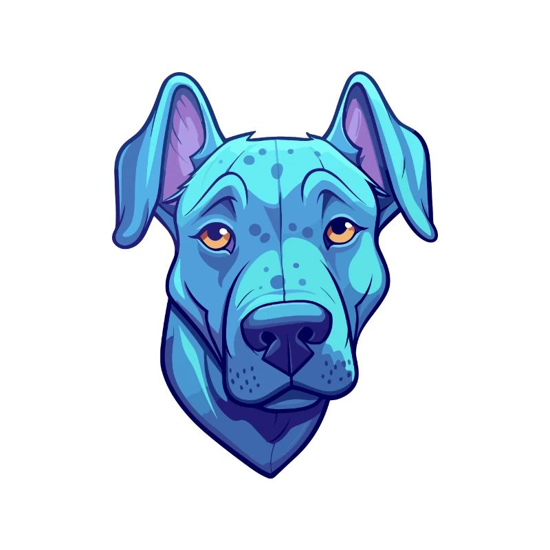 Blauer thailändischer Ridgeback-Hund Rasse Cartoon Kawaii Abbus