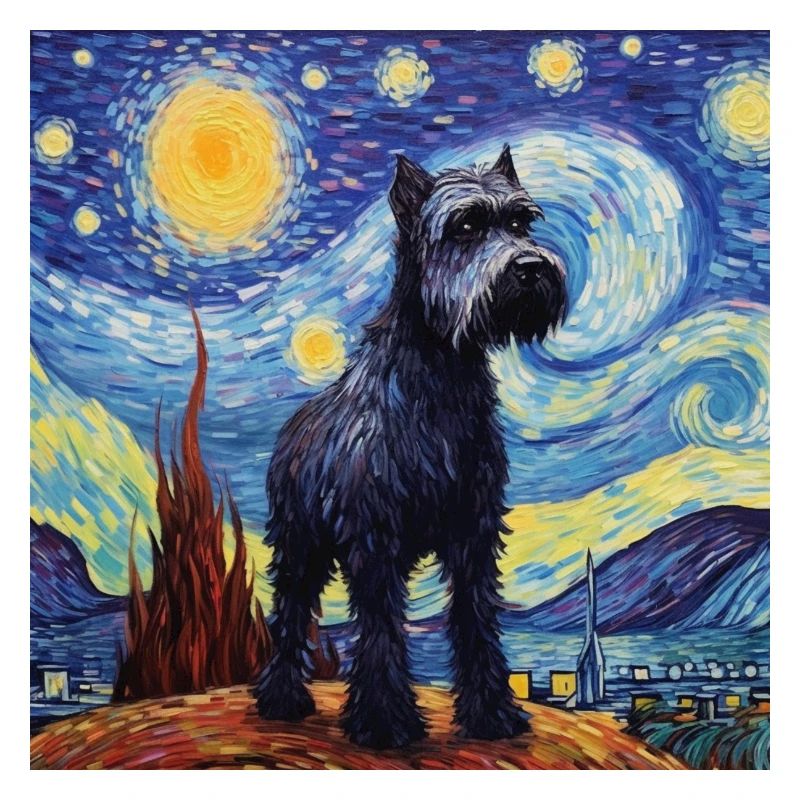 Schnauzer géant Nuit étoilée