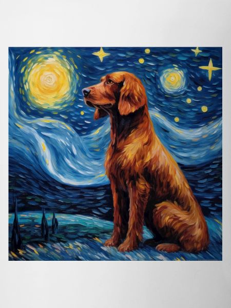Irish Red Setter Starry Night
