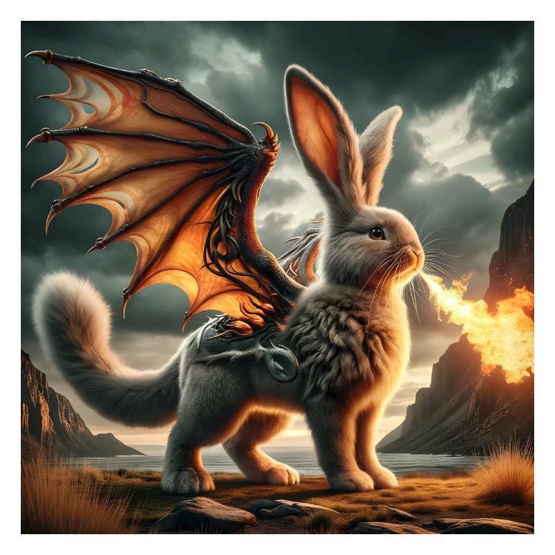 Fire Breathing Bunny Dragon #03