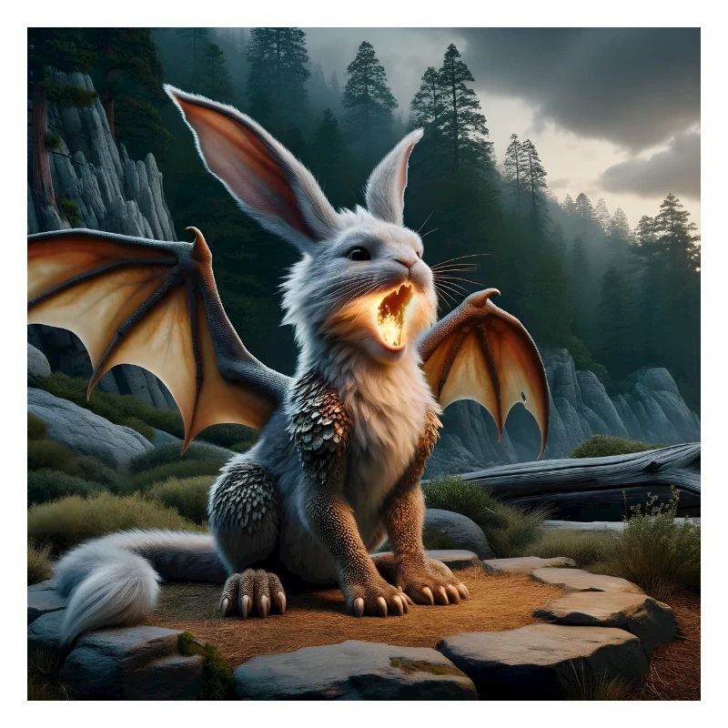 Feuerspeiender Hase Drache #20