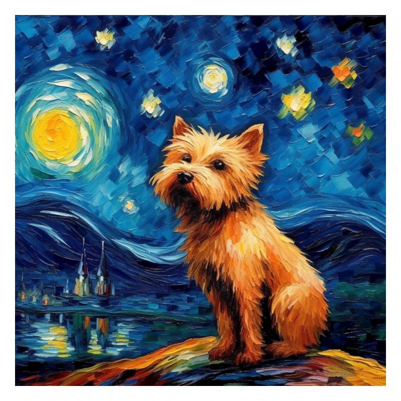 Norwich Terrier Starry Night