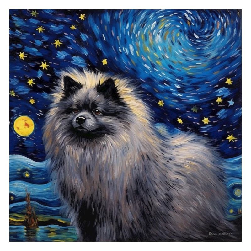 Wolfsspitz Starry Night