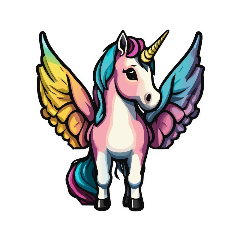 Unicorn with wings