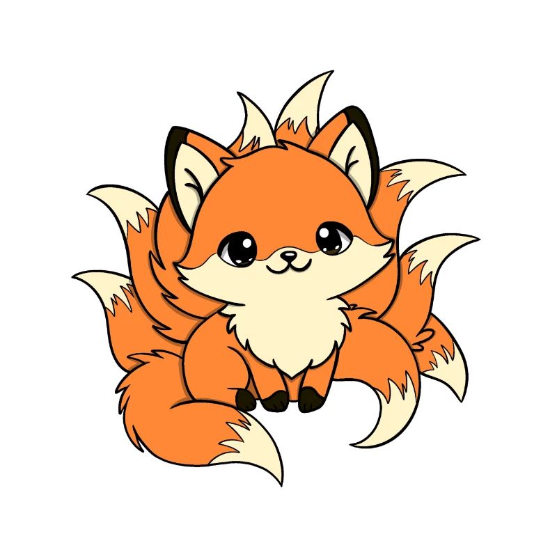 Red nine-tailed fox