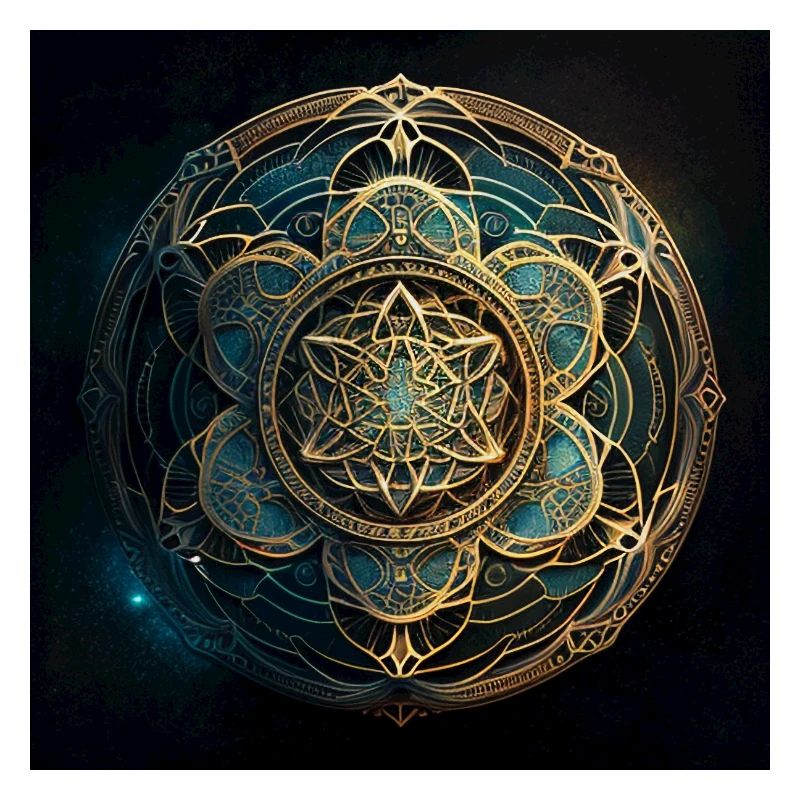 Goldenes Mandala