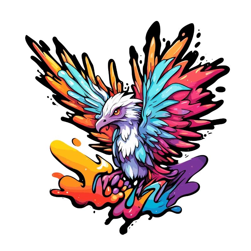 Phénix / Oiseau / Animal / Créature mythique / Feu