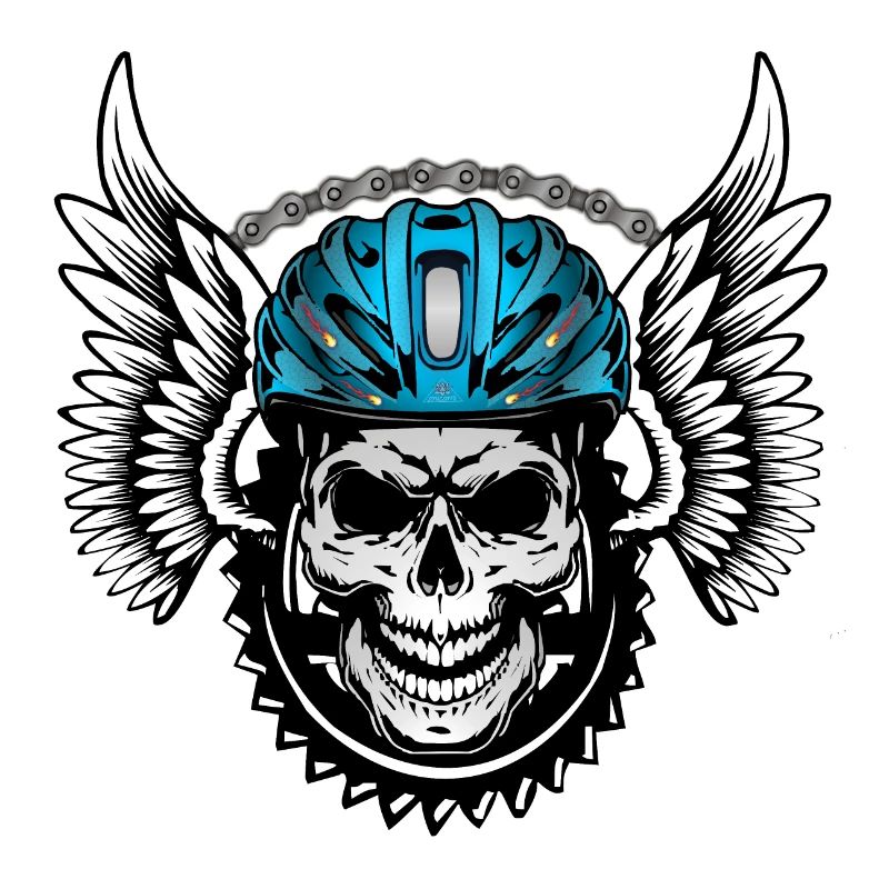 Casque de vélo Skull - Skull avec casque de vélo