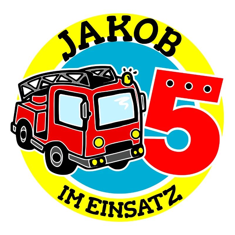 Name Jakob 5. Geburtstag Personalisiert