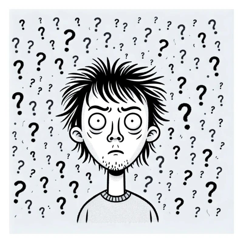 Question Swirl Portrait