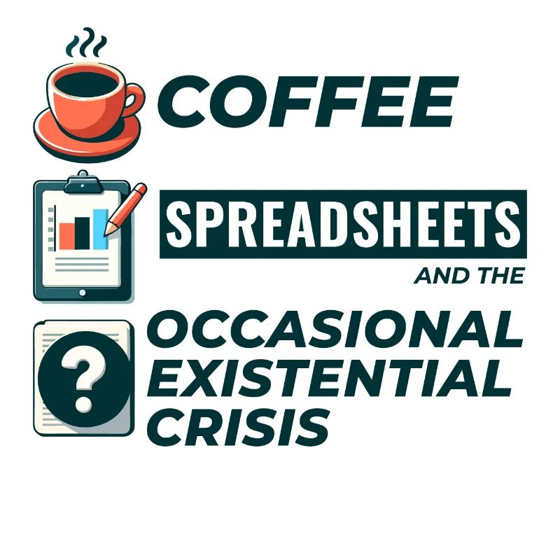 Accountant Bookkeeping Coffee Spreadsheets Funny