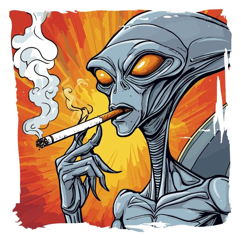 Smoking Weeds Alien