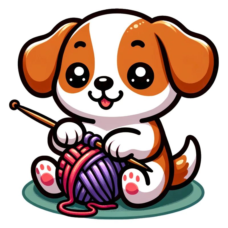 Chien tricot tricot chien pull Art