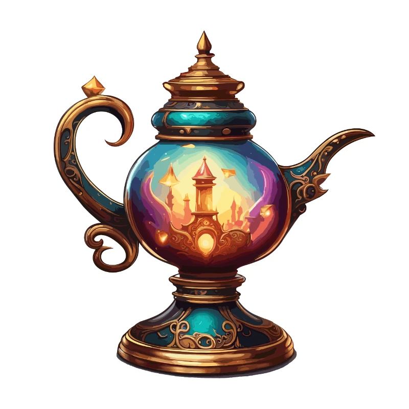 Magic Lamp / Wishes /Orient / Miracle / Genius