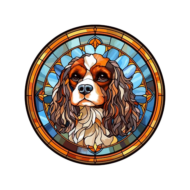 Cavalier King Charles Spaniel Hunderasse gebeizt gl