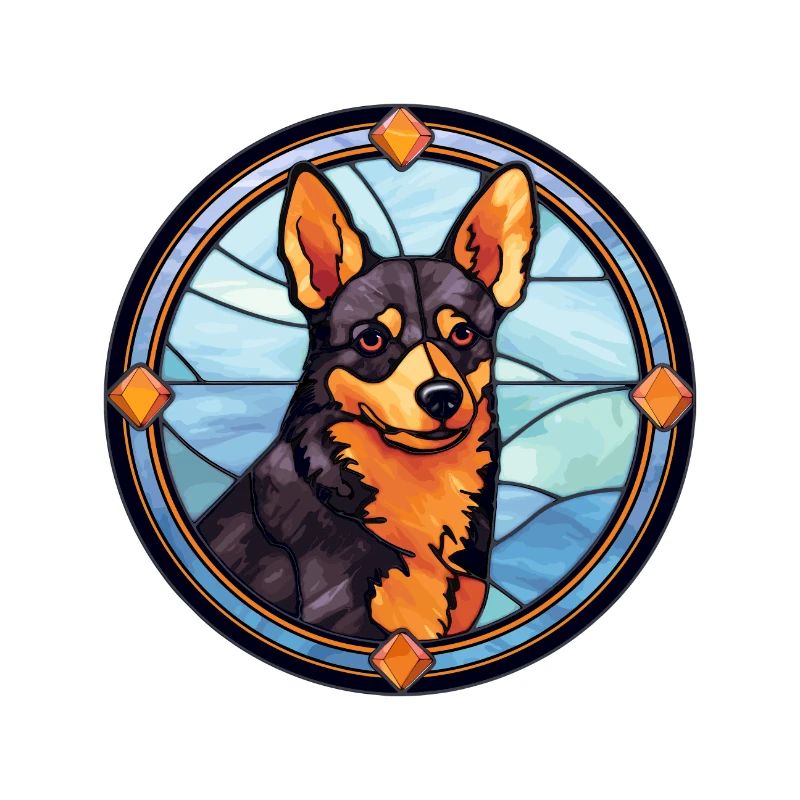 Lancashire Heeler Hunderasse Buntes Glas Bunt