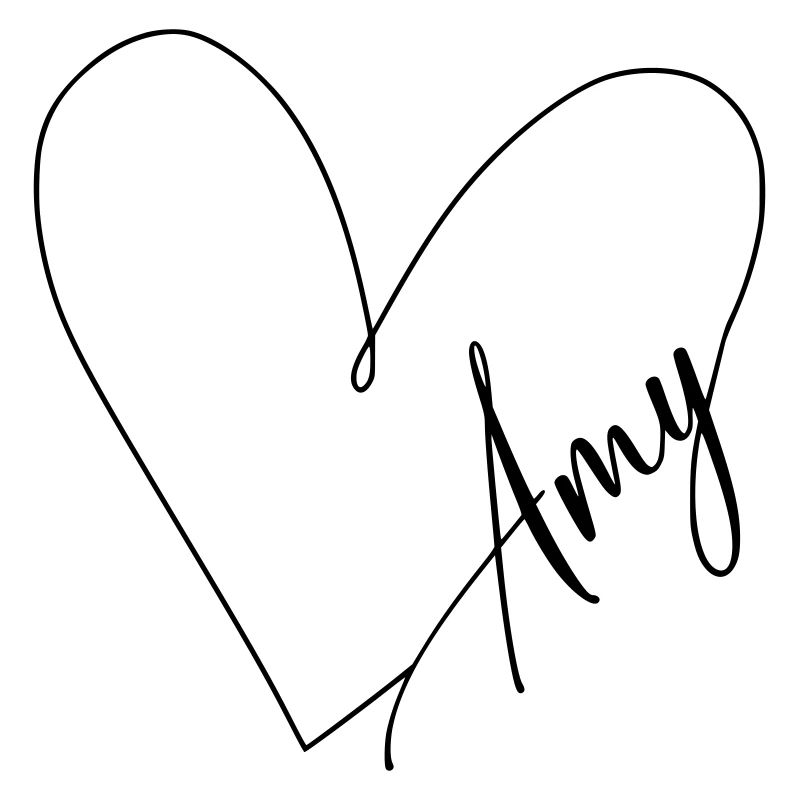 Amy Name Heart Line