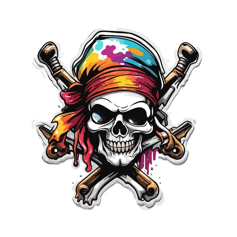 Pirate / Ahoy / Anchor / Captain / Skull / Rum