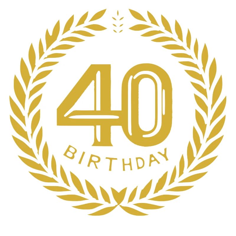 Vierzig 40 Geburtstag