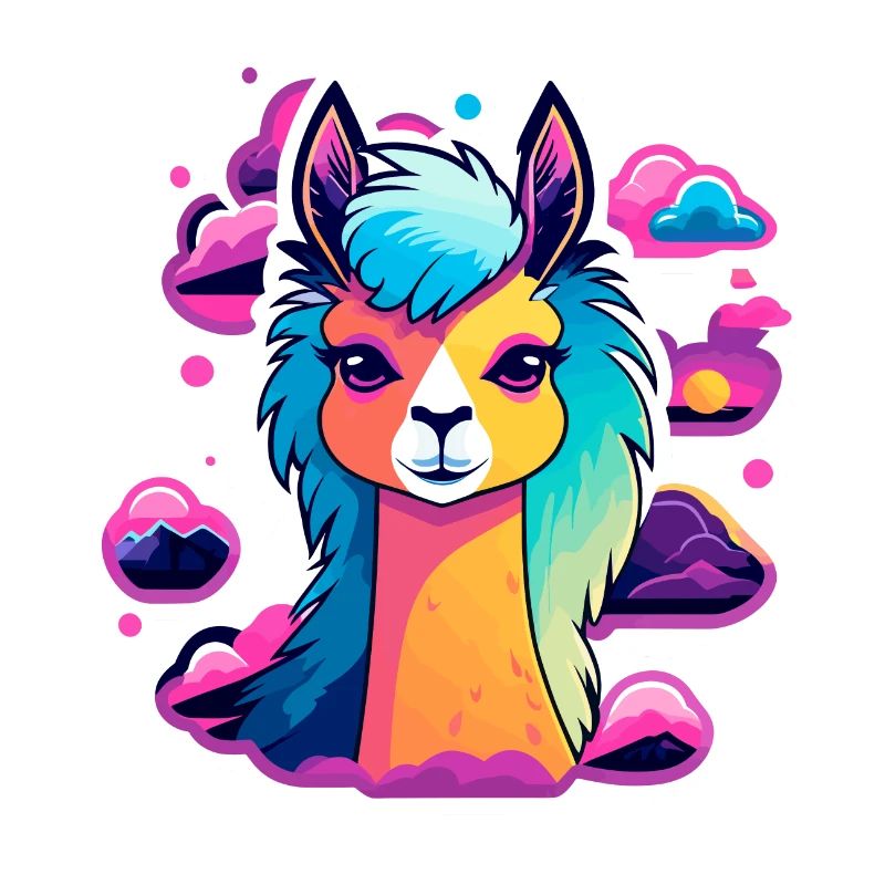 Illustration d’alpaga lama