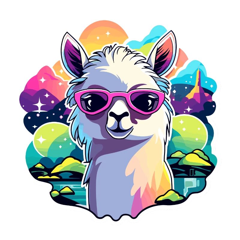 Illustration de lama alpaga