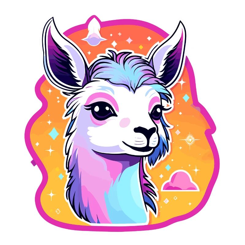 Illustration de lama alpaga