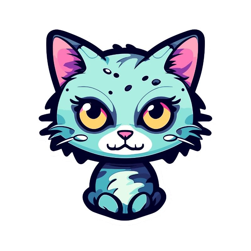 Illustration de chat mignon
