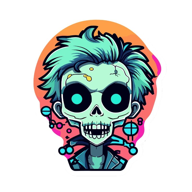 Illustration de zombie mignon