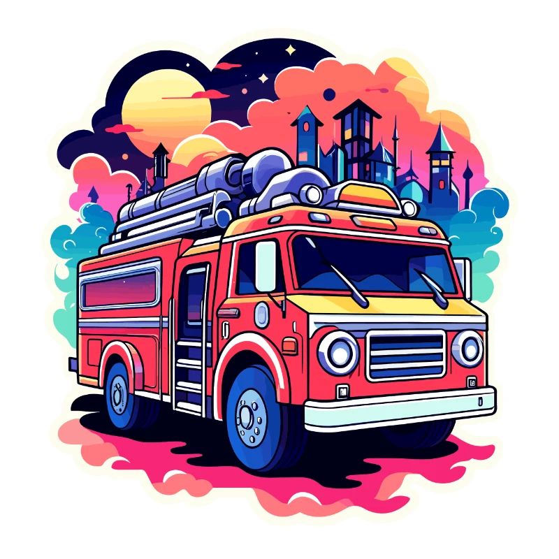 Fire Truck Illustration