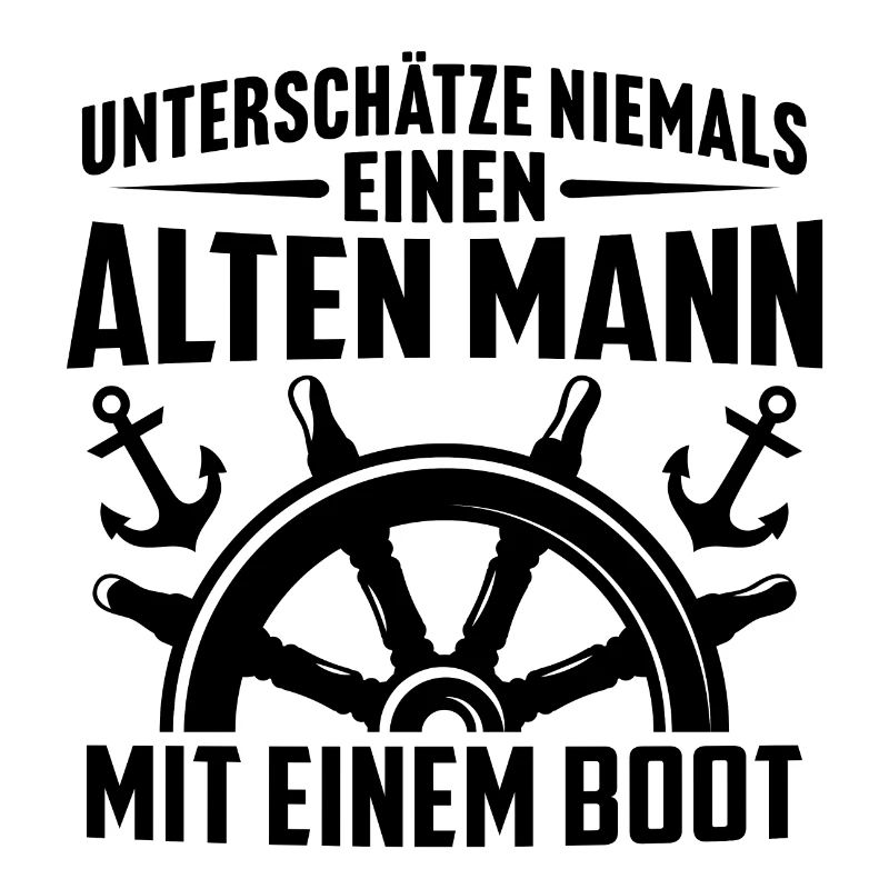 alten mann mit einem boot bootfahren