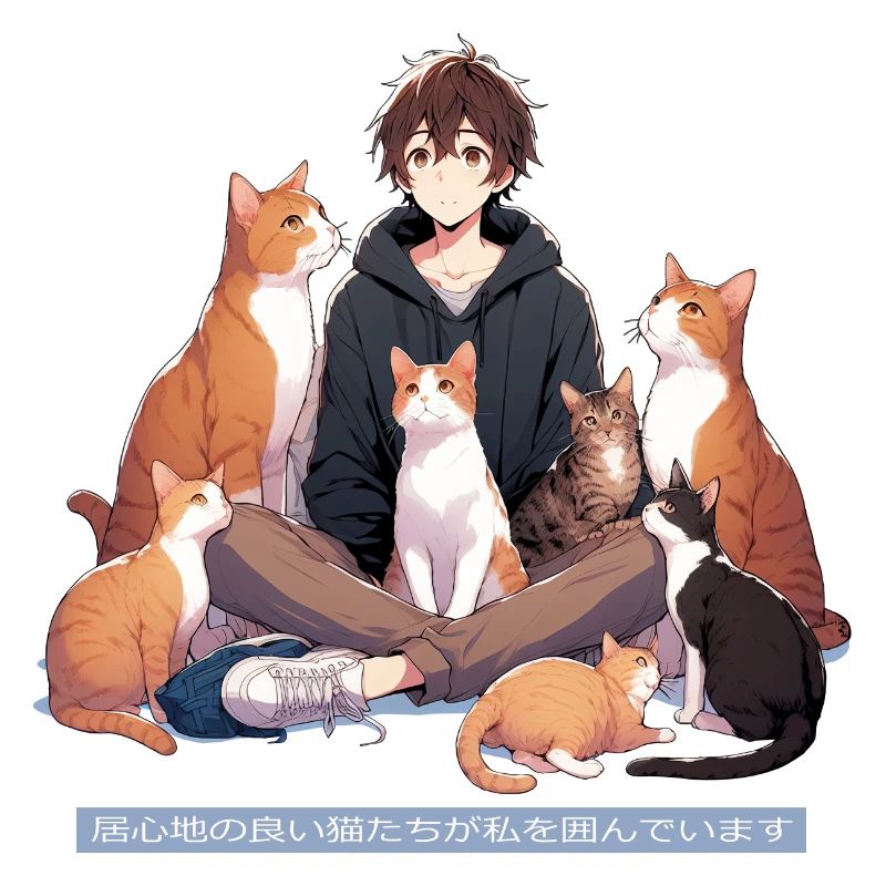 Cat Anime Funny Animals