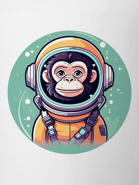 Monkey Astronaut Illustration