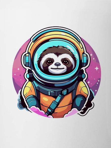 Sloth Astronaut Illustration