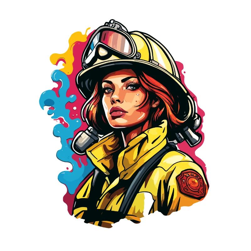 Firefighter / Fire / Fire / Extinguish / Heroine