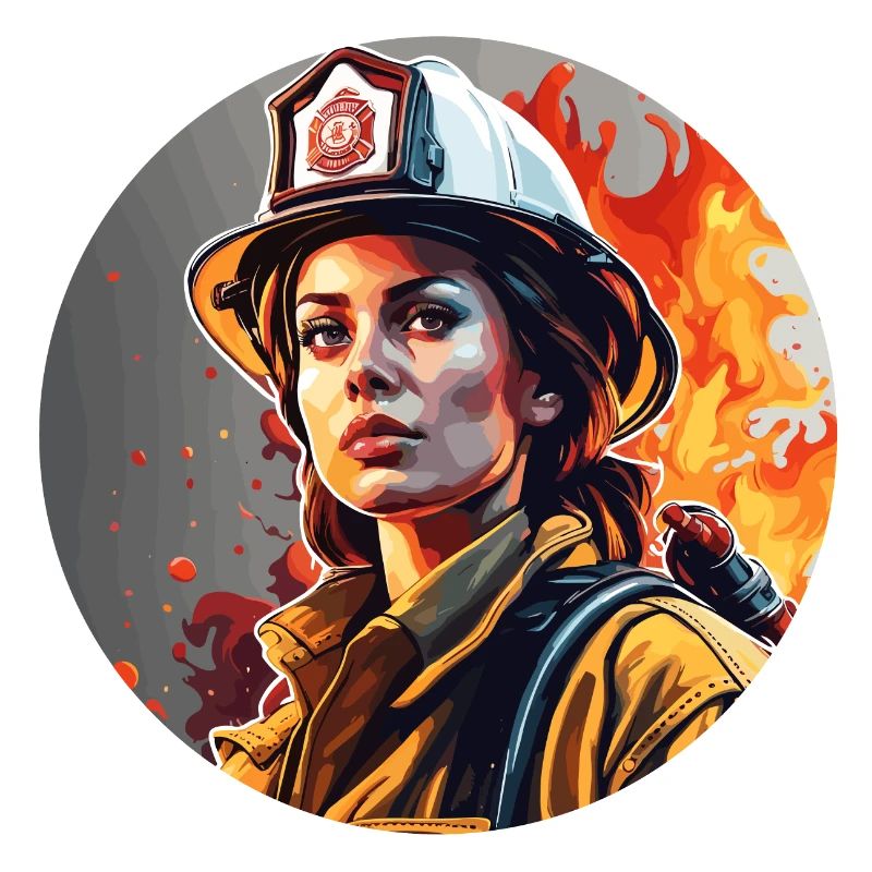 Firefighter / Fire / Fire / Extinguish / Heroine