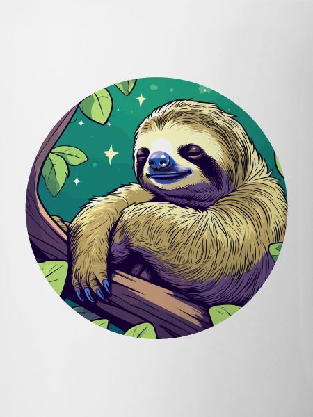 Sleeping Sloth Illustration