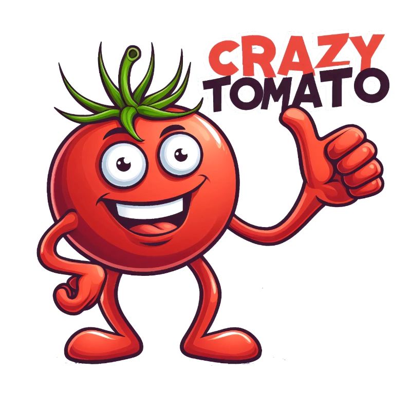Crazy Veggies: Tomato with Thumbs Up