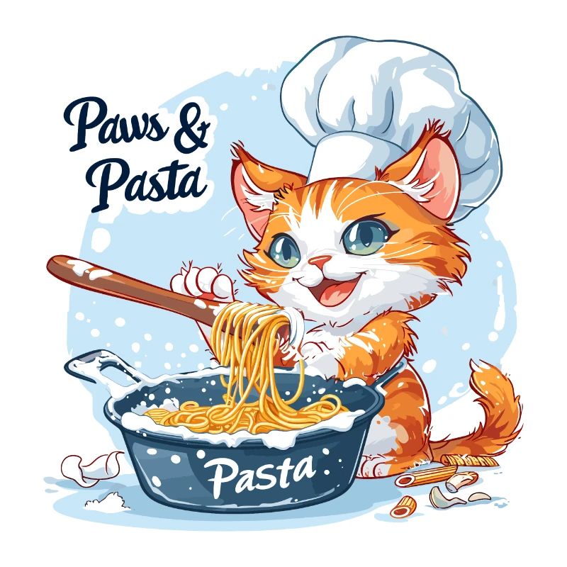 Pfoten und Pasta Paws and Pasta Tier Sprüche