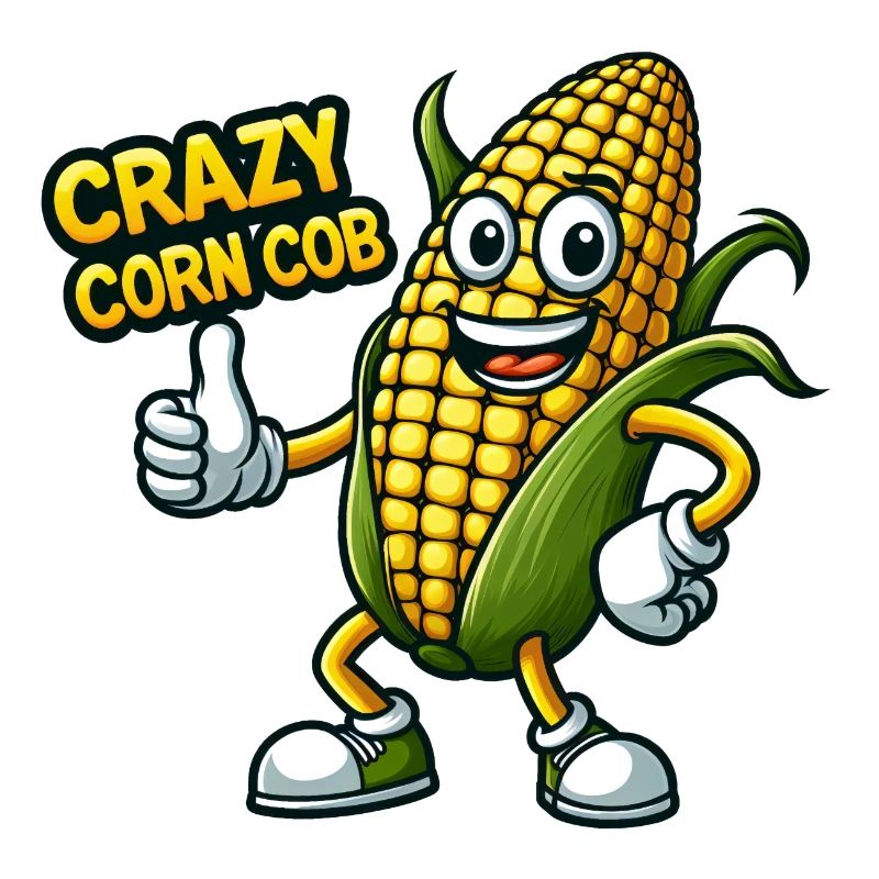 Crazy Veggies: Corn Cob Thumbs Up