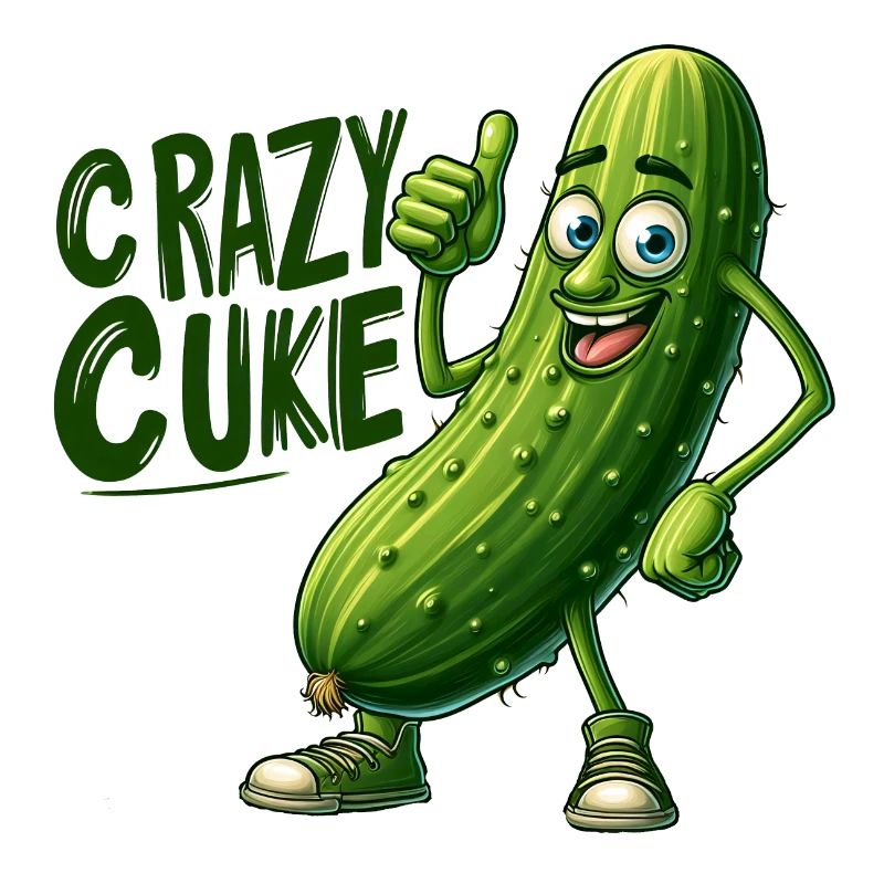 Crazy Veggies: Spiky Cuke Thumbs Up