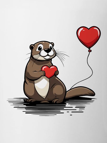 Coeur de loutre - Saint-Valentin
