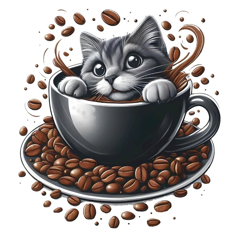 Chat de café