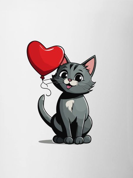 Coeur de chat - Saint-Valentin