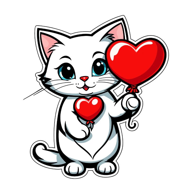 Cat Heart - Valentine's Day