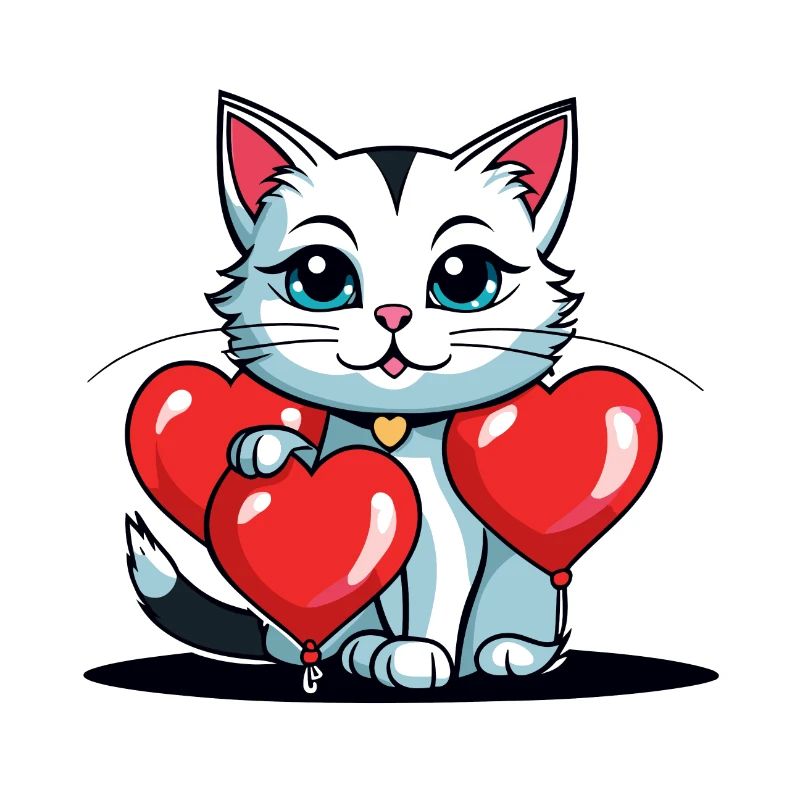 Cat Heart - Valentine's Day
